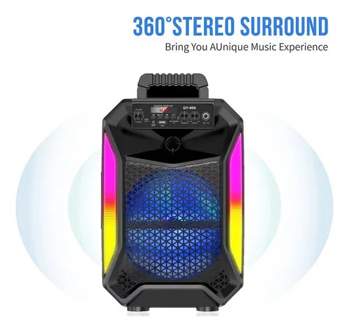 Parlante Altavoz Karaoke + Micrófono Bocina Gy-806