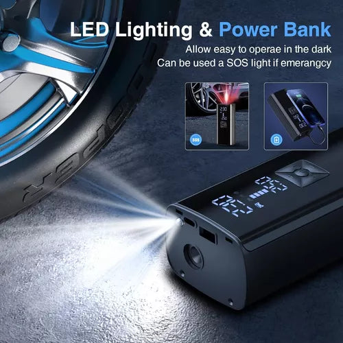 Compresor De Aire Portátil Mini Inflador Inteligente De Auto