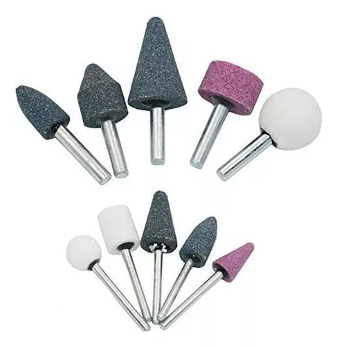 Set 10 Puntas Abrasivas Para Taladro Brocas Fresas Rotativas