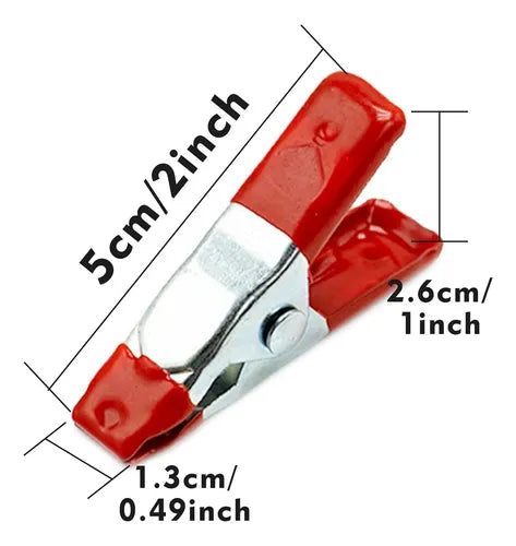 Set 4 Pinzas Con Resorte Abrazadera Carpintería 2 Pulgadas