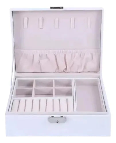 Joyero Organizador De Joyas Caja Con Divisiones Tipo Maleta