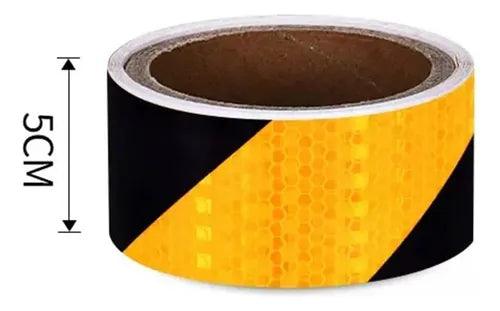 Cinta Reflectante De Seguridad De Rayas 5cm X 5metros