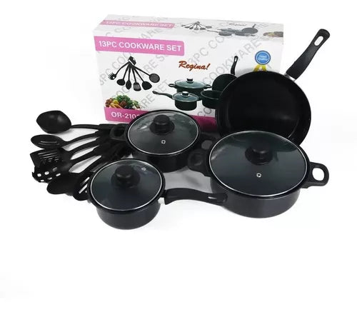 Batería De Cocina Antiadherente Juego De Ollas Y Utensilios