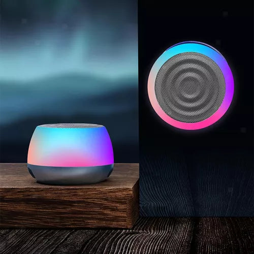 Mini Reproductor Altavoz Portátil Con Luz Ventosa Radio Fm