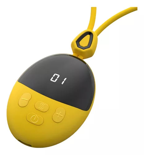Masajeador Colgante De Cuello Por Impulsos Inteligente Ks-9 Color Amarillo