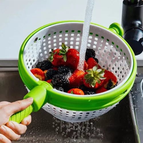 Colador Escurridor Giratorio Spinner Escurridor Cesta Frutas