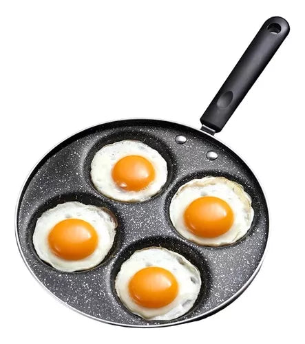 Sartén Antiadherente Para Freír Huevos Pancakes 4 Agujeros