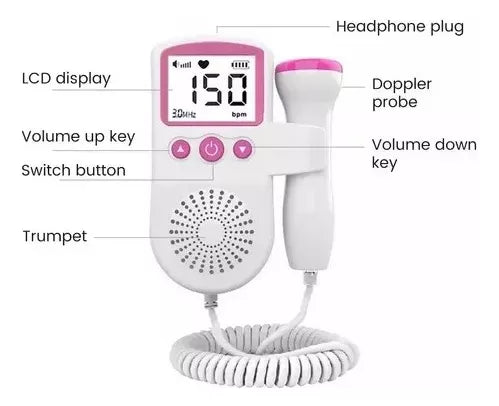 Monitor De Frecuencia Cardíaca Doppler Fetal Jsl-t501