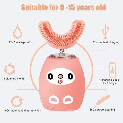 Limpiador Blanqueador Dental Ultrasónico Automático En U