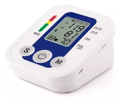 Tensiometro Medidor Digital Brazo Toma Presion Arterial L Color Blanco