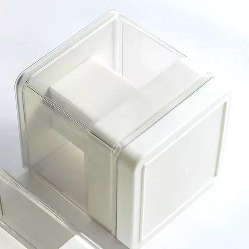Caja De Almacenamiento Para Lápiz Labial Con Tapa Levantable Color Blanco