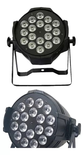 Foco Par De Aluminio Led 18 Luces 10w Alto Brillo Uv 4 En 1