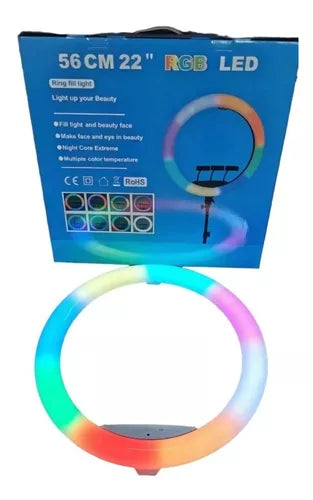 Aro De Luz Con Control Y Trípode Aro 56cm 22 Lampara Tiktok