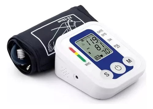 Tensiometro Medidor Digital Brazo Toma Presion Arterial L Color Blanco