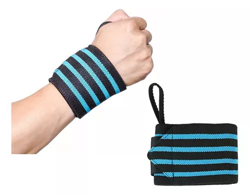 Muñequeras Elásticas Ajustable Deportiva Pesas Gym Crossfit
