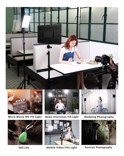 Panel Fotografía Video Led Estudio Luz De Relleno Pl-26