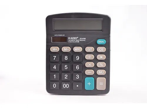 Calculadora Digital 12 Dígitos Oficina Kadio Kd-838b