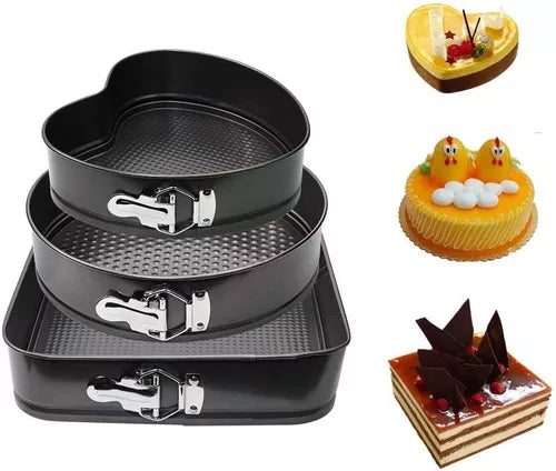 Moldes De Aluminio Antiadherentes En 3 Figuras