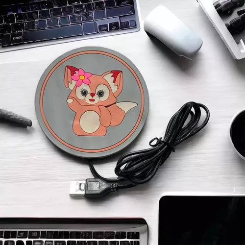 Posavasos Silicona Usb Calentador De Tazas Café Té Mascotas