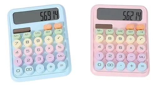 Calculadora 12 Dígitos Teclas Grandes De Colores Ct-818