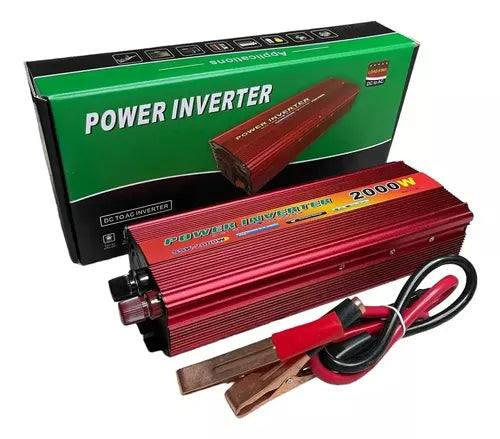 Inversor De Corriente De Coche 2000w 12v/220v Convertidor