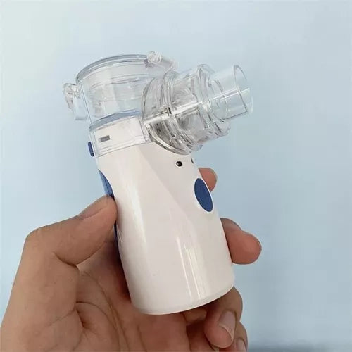 Nebulizador Portátil Mesh Inhalador Usb Terapia Asma Color Blanco