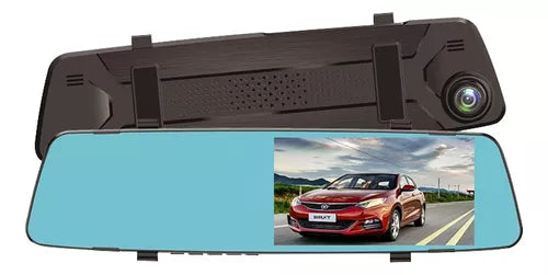 Cámara Espejo Retrovisor Dual Dvr Hd 1080p Frontal Y Trasera