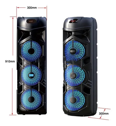 Parlante Altavoz Doble Bluetooth Fiesta 8 Pulgadas Gy-8818