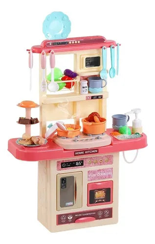 Cocina Juguete Con Luz Sonido Agua Vapor Accesorios 75cm