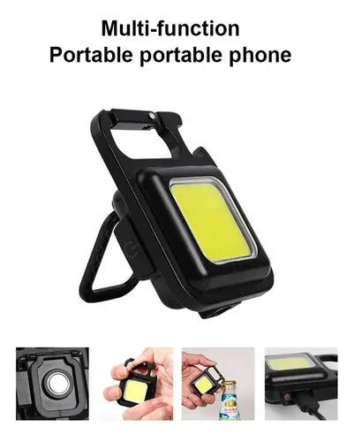 Mini llavero de emergencia con abridor de linterna táctica LED