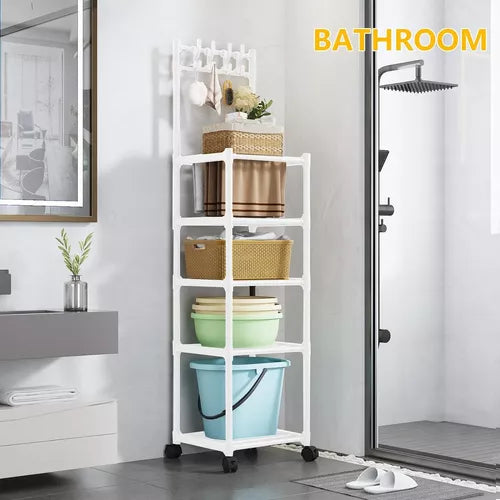 Estante Rack 5 Niveles Multifuncional P/ Cocina Baño