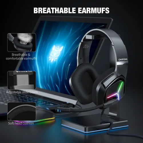 Audifonos Onikuma Audífono Gamer Audifonos Gamers X9 Rgb