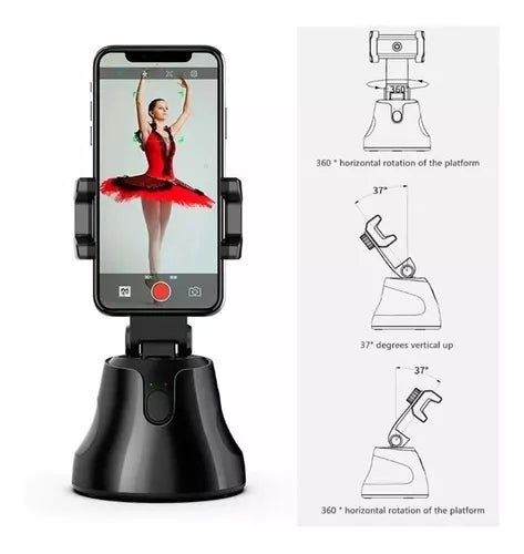 Soporte Celular Selfie Robot Automatico 360°