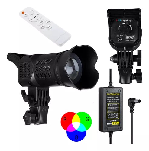 Luz Foco Spotlight Fotografía Profesional Rgb Control