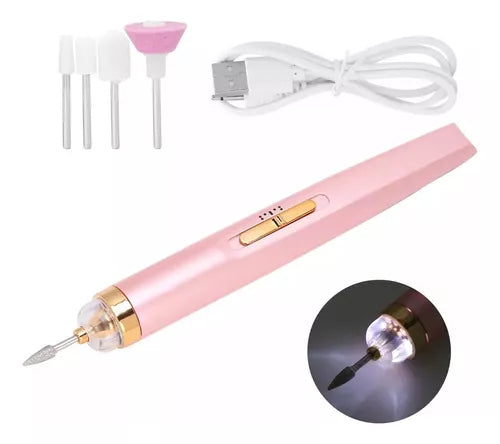 Pulidor Esmeril Torno Manicura Pedicura Inalámbrico Usb