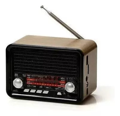 Mini Radio Retro Portátil Recargable Am/fm/ws Bluetooth Usb