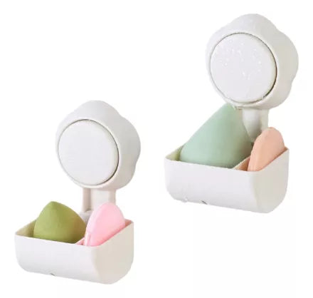 Soporte Para Esponja De Maquillaje Con Ventosa Tocador Baño