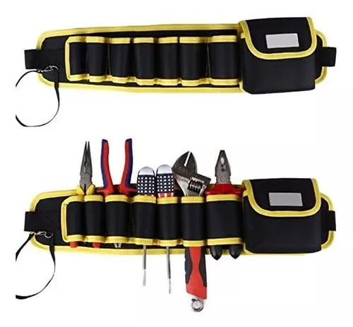 Porta Herramientas Cinturón Ajustable Con Compartimientos
