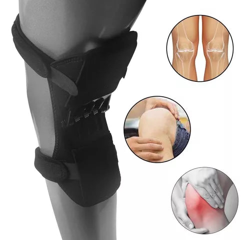 Rodillera Articulación Refuerzo Para Ejercicio Powerknee Color Negro