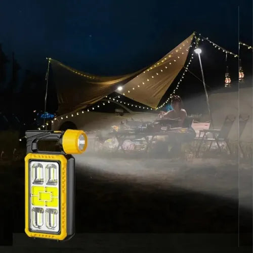 Lámpara Linterna De Cámping Led Solar Usb Multifuncional