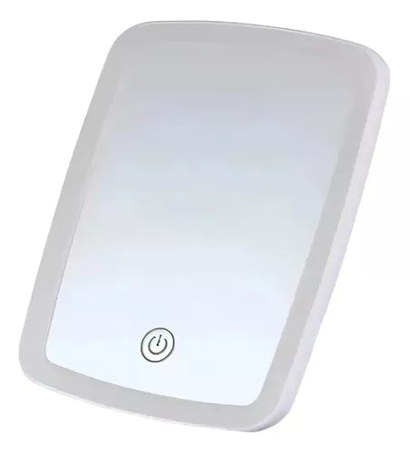 Espejo Led Touch Iluminación Triple Mirror Light Xj-989-1 Marco Blanco