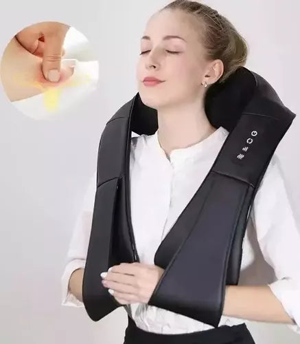 Masajeador De Cuello Espalda Hombros Calor Relajación