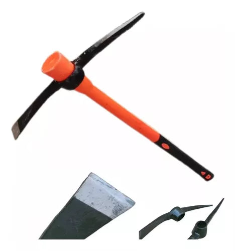 Picota Y Azadón Mango De Fibra Jardinería Construcción