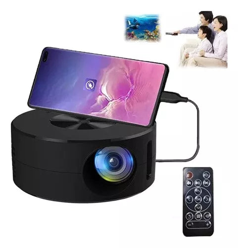 Mini Proyector Led Control Remoto Rotundity Tft Lcd Color Negro