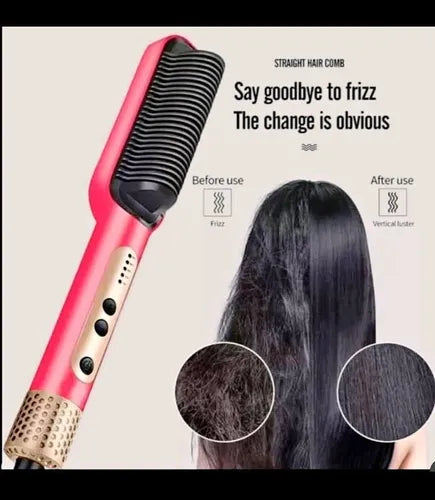 Cepillo Alisador Secador De Cabello Profesional Cepillo 2en1