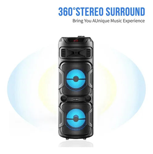 Parlante Altavoz Doble Bluetooth Fiesta 8 Pulgadas Gy-8821