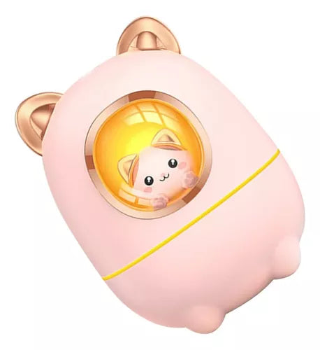 Mini Humidificador Ultrasónico Capsula Espacial Gatito 200ml
