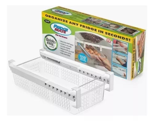 Organizador De Refrigerador Con Riel Deslizamiento Cajón