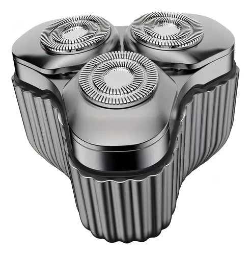 Afeitadora Recargable 3 Hojas Magnética Desmontable Surker Color Gris Oscuro