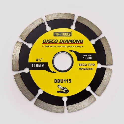 Disco Diamantado Cortes Rápidos 4 1/2 Ddu115h Tipo Seco